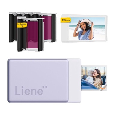 LIENE Prijenosni foto pisač Pearl N200 Pro, 2 x 3", ljubičasti